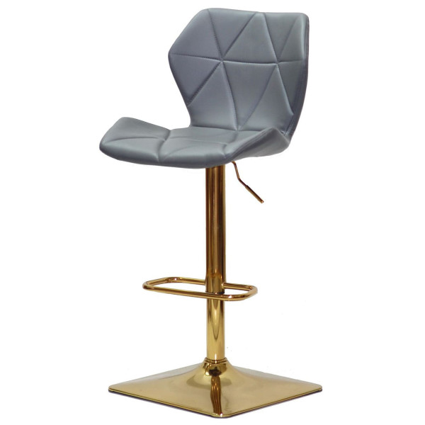 Барный стул Onder Mebli Torino BAR 4-GD-BASE Серый 1001 Экокожа-1