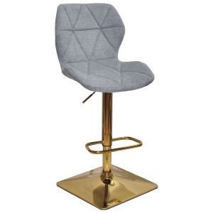 Барний стілець Onder Mebli Torino BAR 4-GD-BASE Сірий BRO-18 Тканина