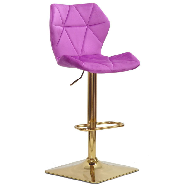 Барный стул Onder Mebli Torino BAR 4-GD-BASE Сирень B-1022 Бархат-0
