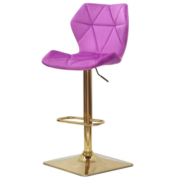 Барный стул Onder Mebli Torino BAR 4-GD-BASE Сирень B-1022 Бархат-1