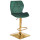 Барний стілець Onder Mebli Torino BAR 4-GD-BASE Зелений B-1035 Оксамит