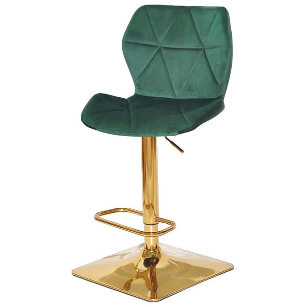 Барный стул Onder Mebli Torino BAR 4-GD-BASE Зеленый B-1035 Бархат-1