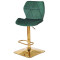 Барный стул Onder Mebli Torino BAR 4-GD-BASE Зеленый B-1035 Бархат-1-thumb