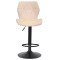 Барный стул Onder Mebli Torino BAR BK-BASE Бежевый B-1032 Бархат-2-thumb