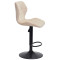 Барный стул Onder Mebli Torino BAR BK-BASE Бежевый B-1032 Бархат-3-thumb