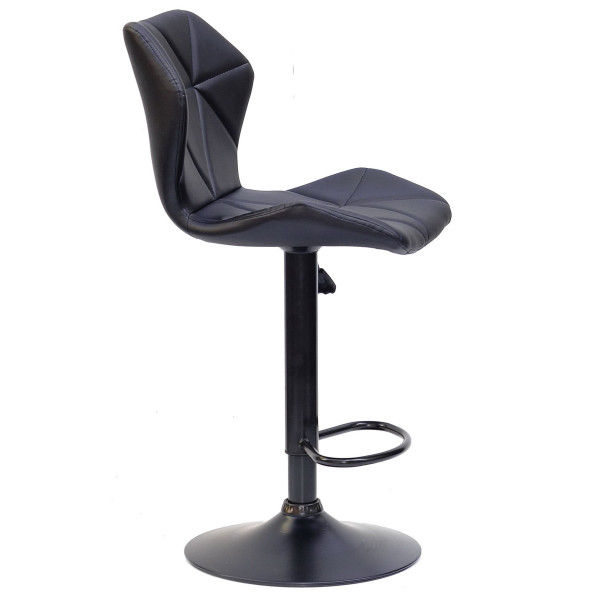 Барний стілець Onder Mebli Torino BAR BK-BASE Чорний Екошкіра-2