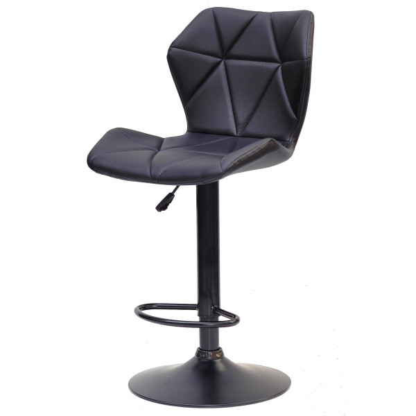 Барний стілець Onder Mebli Torino BAR BK-BASE Чорний Екошкіра-1