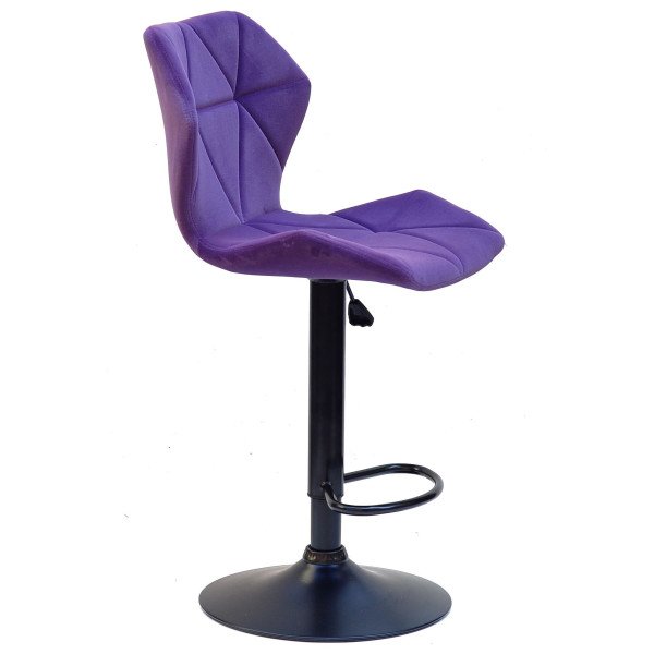 Барний стілець Onder Mebli Torino BAR BK-BASE Пурпур B-1013 Оксамит-2
