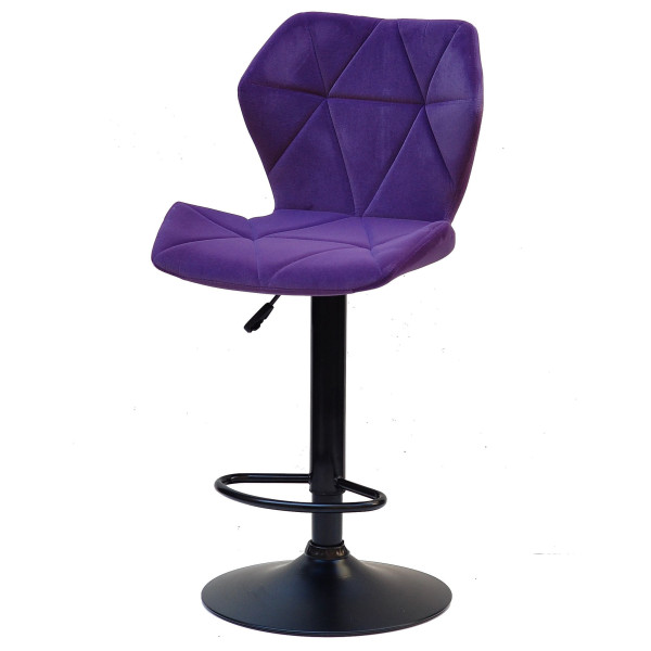 Барний стілець Onder Mebli Torino BAR BK-BASE Пурпур B-1013 Оксамит-1