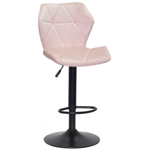 Барный стул Onder Mebli Torino BAR BK-BASE Розовый B-1021 Бархат