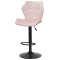 Барный стул Onder Mebli Torino BAR BK-BASE Розовый B-1021 Бархат-1-thumb