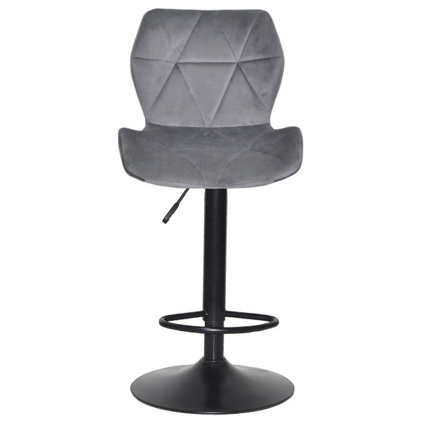 Барный стул Onder Mebli Torino BAR BK-BASE Серый B-1034 Бархат-2