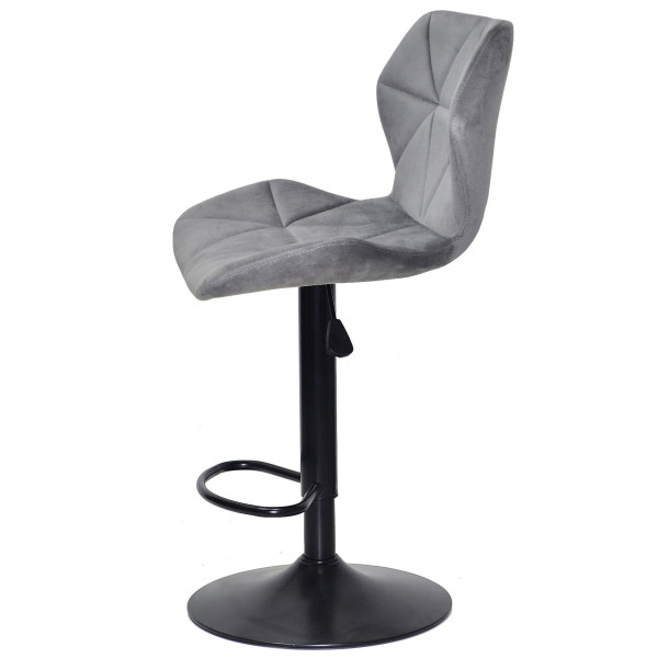 Барный стул Onder Mebli Torino BAR BK-BASE Серый B-1034 Бархат-4