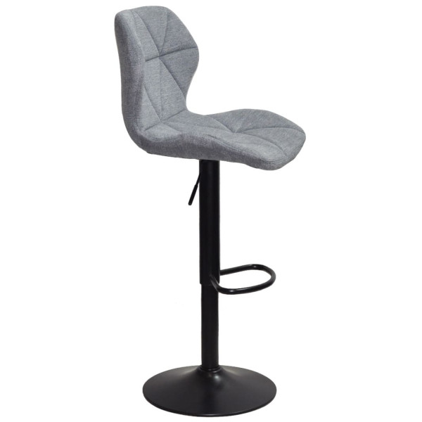 Барный стул Onder Mebli Torino BAR BK-BASE Серый BRO-18 Ткань-1