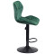 Барный стул Onder Mebli Torino BAR BK-BASE Зеленый B-1036 Бархат-3-thumb