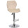 Барний стілець Onder Mebli Torino BAR CH-BASE Бежевий B-1032 Оксамит