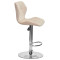 Барный стул Onder Mebli Torino BAR CH-BASE Бежевый B-1032 Бархат-3-thumb