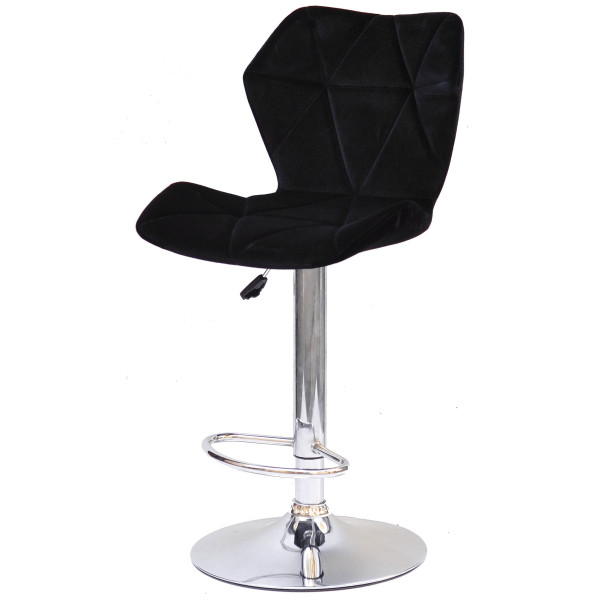 Барний стілець Onder Mebli Torino BAR CH-BASE Чорний B-1011 Оксамит-1