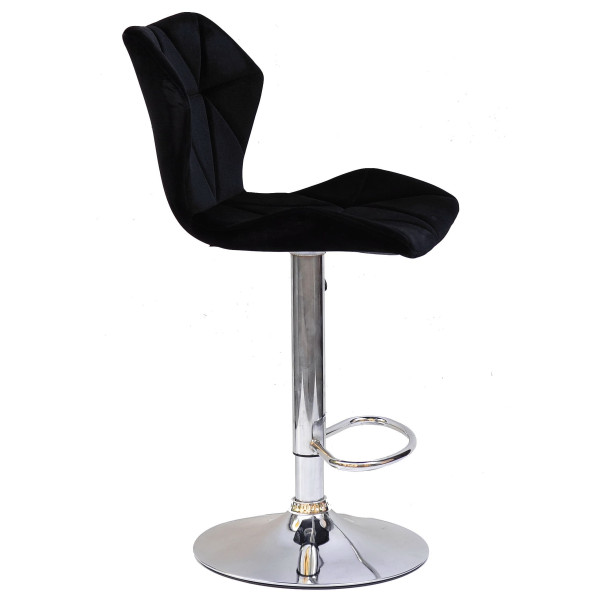 Барний стілець Onder Mebli Torino BAR CH-BASE Чорний B-1011 Оксамит-2