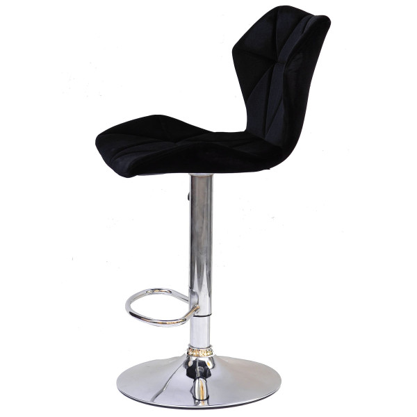 Барний стілець Onder Mebli Torino BAR CH-BASE Чорний B-1011 Оксамит-3
