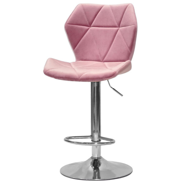 Барний стілець Onder Mebli Torino BAR CH-BASE Пильна Троянда B-1030 Оксамит-1