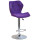 Барний стілець Onder Mebli Torino BAR CH-BASE Пурпур B-1013 Оксамит