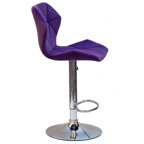 Барний стілець Onder Mebli Torino BAR CH-BASE Пурпур B-1013 Оксамит-2