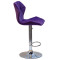 Барний стілець Onder Mebli Torino BAR CH-BASE Пурпур B-1013 Оксамит-2-thumb