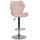 Барний стілець Onder Mebli Torino BAR CH-BASE Рожевий B-1021 Оксамит