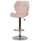 Барный стул Onder Mebli Torino BAR CH-BASE Розовый B-1021 Бархат-1-thumb