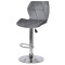 Барный стул Onder Mebli Torino BAR CH-BASE Серый B-1034 Бархат-1-thumb