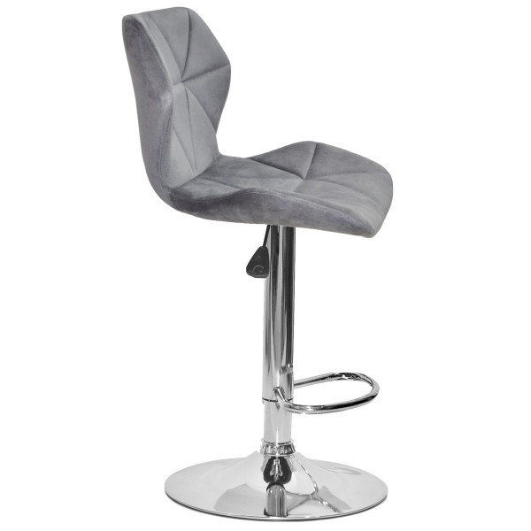 Барный стул Onder Mebli Torino BAR CH-BASE Серый B-1034 Бархат-3