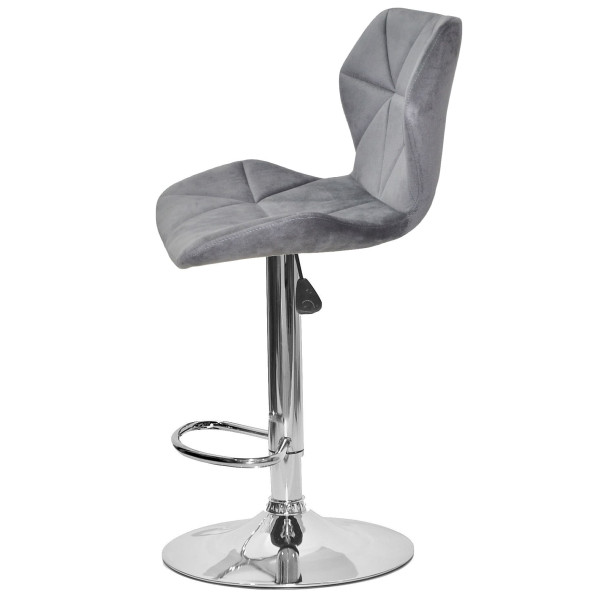 Барный стул Onder Mebli Torino BAR CH-BASE Серый B-1034 Бархат-4