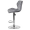 Барный стул Onder Mebli Torino BAR CH-BASE Серый B-1034 Бархат-4-thumb