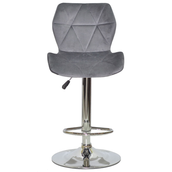 Барный стул Onder Mebli Torino BAR CH-BASE Серый B-1034 Бархат-2