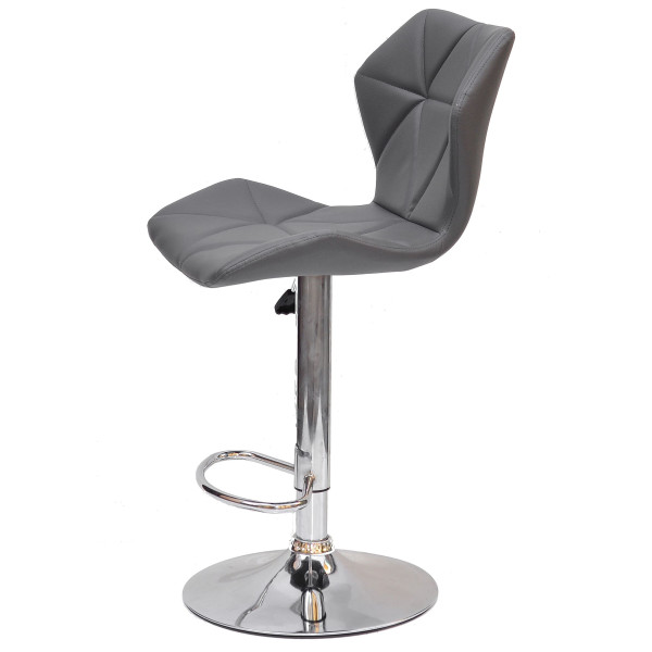 Барный стул Onder Mebli Torino BAR CH-BASE Серый 1001 Экокожа-3