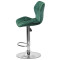 Барный стул Onder Mebli Torino BAR CH-BASE Зеленый B-1036 Бархат-4-thumb
