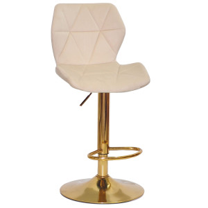 Барный стул Onder Mebli Torino BAR GD-BASE Бежевый B-1032 Бархат