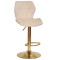 Барний стілець Onder Mebli Torino BAR GD-BASE Бежевий B-1032 Оксамит-0-thumb