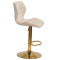 Барний стілець Onder Mebli Torino BAR GD-BASE Бежевий B-1032 Оксамит-3-thumb
