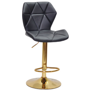 Барний стілець Onder Mebli Torino BAR GD-BASE Чорний Екошкіра