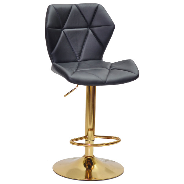 Барный стул Onder Mebli Torino BAR GD-BASE Черный Экокожа-0