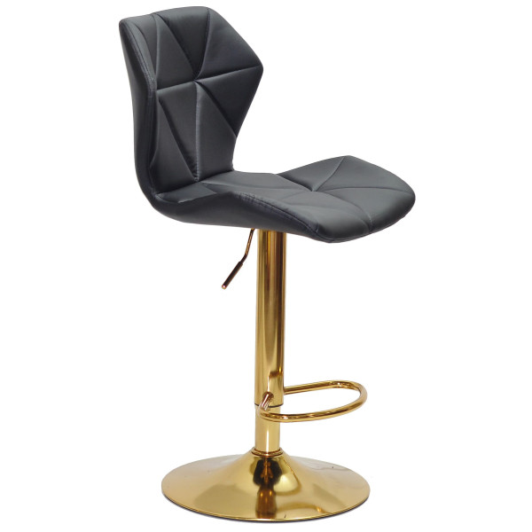 Барный стул Onder Mebli Torino BAR GD-BASE Черный Экокожа-2