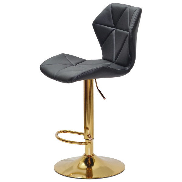 Барный стул Onder Mebli Torino BAR GD-BASE Черный Экокожа-3