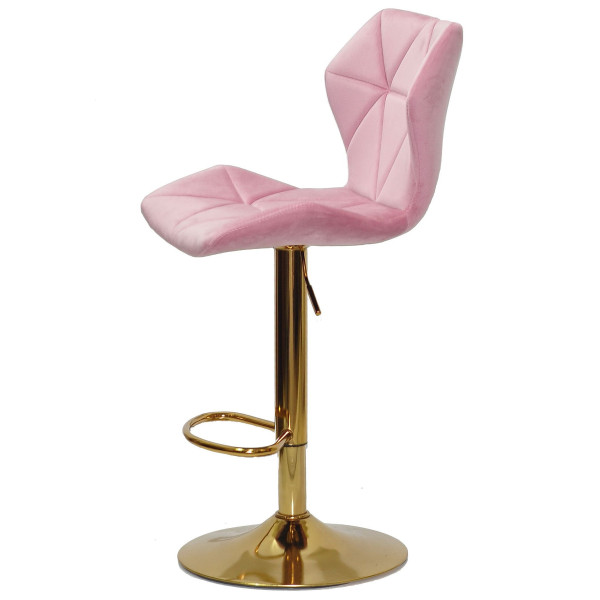 Барний стілець Onder Mebli Torino BAR GD-BASE Фрез B-1025 Оксамит-3