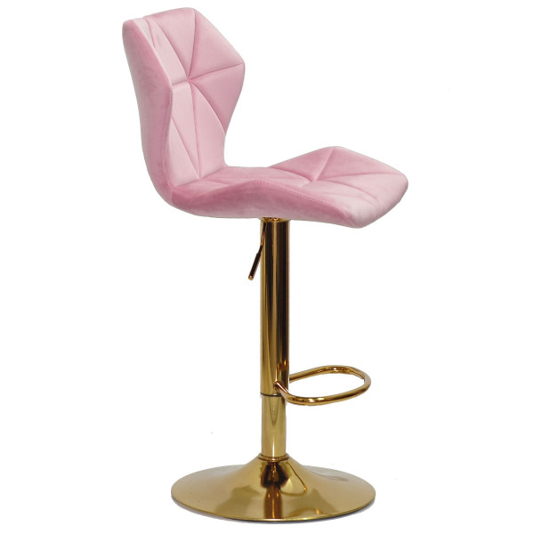 Барний стілець Onder Mebli Torino BAR GD-BASE Фрез B-1025 Оксамит-2