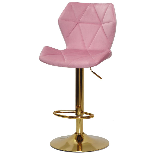 Барний стілець Onder Mebli Torino BAR GD-BASE Фрез B-1025 Оксамит-1