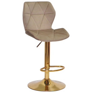 Барный стул Onder Mebli Torino BAR GD-BASE Мокко B-1033 Бархат