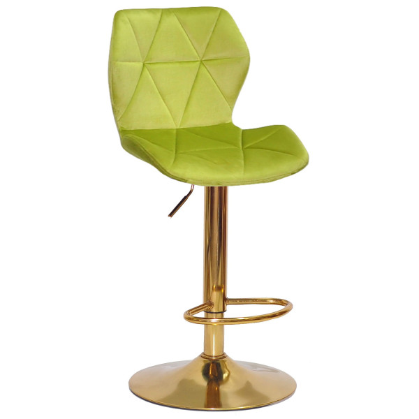 Барный стул Onder Mebli Torino BAR GD-BASE Олива B-1035 Бархат-0