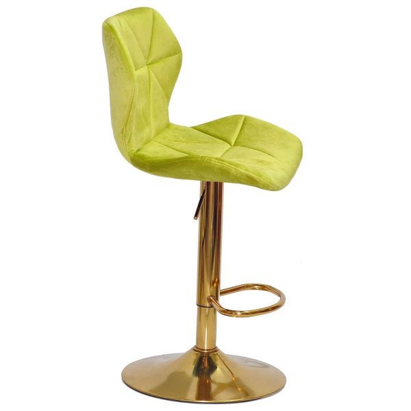 Барный стул Onder Mebli Torino BAR GD-BASE Олива B-1035 Бархат-3